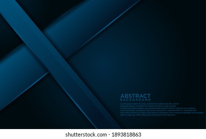 Abstract Dark Blue Lines And Shape Background Design.