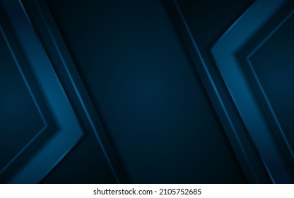 Abstract Dark Blue Lines and Shape Background Design. Usable for Background, Wallpaper, Banner, Poster, Brochure, Card, Web, Presentation.