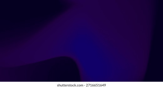 Abstrato azul escuro líquido neon turvo suave fundo gradiente colorido. Malha de gradiente estético. Elegante modelo moderno para conceitos de design, papéis de parede, apresentações. Ilustração vetorial.