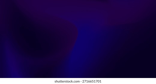 Abstrato azul escuro líquido neon turvo suave fundo gradiente colorido. Malha de gradiente estético. Elegante modelo moderno para conceitos de design, papéis de parede, apresentações. Ilustração vetorial.