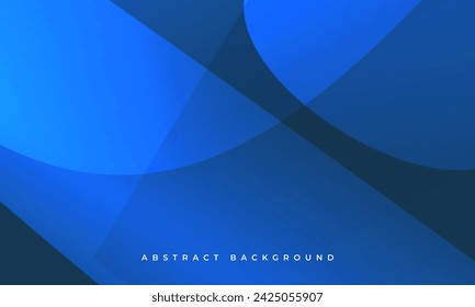 Abstract dark blue minimal background with dynamic wave shapes. Vector illustration