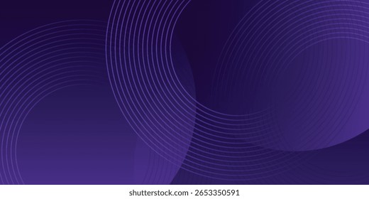 Abstract dark blue modern background with circles.