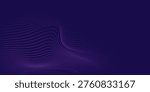 Abstract dark blue modern futuristic banner background. Glowing pink oval lines pattern design. Swirl ellipse lines element. 