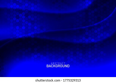 Abstract dark blue navy mesh gradient background or wallpaper backdrop, banner website promotion, vector eps.