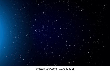 abstract dark blue night starry sky