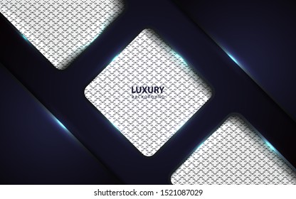 Abstract dark blue on light white background. Modern and luxury design vector template for use element cover, banner, advertising, corporate, card, wallpaper