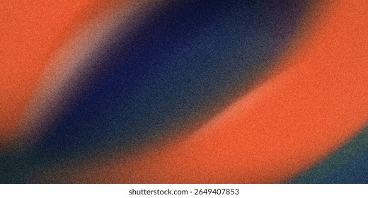 Abstractas azul oscuro naranja rojo áspero fondo de textura brillante forma de onda de color.