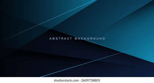 Abstract dark blue overlap futuristic background. Simple papercut pattern design. Eps10 vector