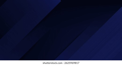 Abstrato azul escuro sobrepor fundo futurista. Papel simples sobrepor formas padrão fundo. Vetor Eps10