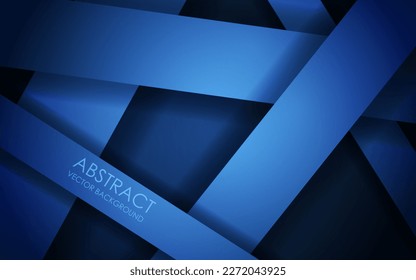 abstract dark blue overlap layers with triangle shapes background. eps10 vector