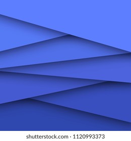 Fondo del estilo de papel de la capa de papel superpuesta azul oscuro. Ilustración vectorial