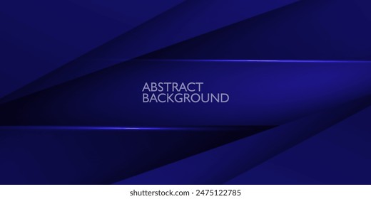 Abstractas azul oscuro superposición sombra 3d fondo. Fondo de diseño de papel. Fondo azul oscuro con diseño de patrón de moda. Vector Eps10