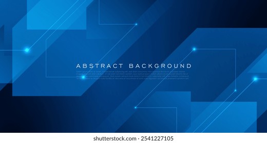 Abstract dark blue overlap shadow and lights background. Papercut template vector with straight line and shadow. Dark blue background with trendy pattern design. Eps10 vector