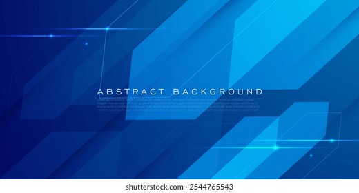 Abstract dark blue overlap shadow and lights background. Papercut template vector with straight line and shadow. Dark blue background with trendy pattern design. Eps10 vector