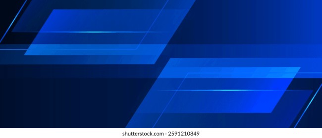 Abstract dark blue overlap shadow and lights background. Papercut template vector with straight line and shadow. Dark blue background
