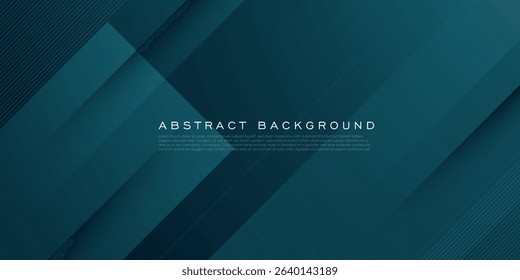 Abstract dark blue overlap square background. Trendy pattern papercut element design with line and shadow. Eps10 vector