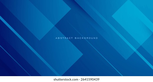 Abstract dark blue overlap square background. Simple papercut pattern design. Eps10 vector