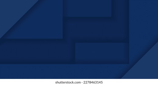capa de papel azul oscuro abstracto diseño de banner sitio web moderno ilustración vectorial fondo