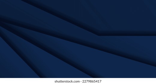 abstract dark blue paper layer modern website banner design illustration vector background	