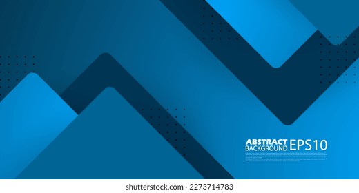 Abstract dark blue papercut background template vector with triangle overlap pattern. Dark blue background with realistic shadow design.Eps10 vector