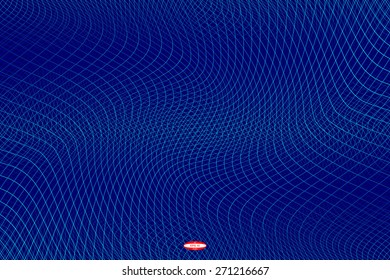 abstract dark blue pattern blue texture with cyan line with turquoise wave on navy background. vector illustration 