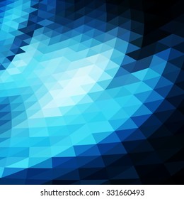 Abstract dark blue perspective background