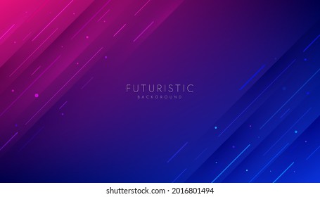 Abstract dark blue   pink purple gradient futuristic background and diagonal stripe lines   glowing dot  Modern   simple banner design  Can use for business presentation  poster  template  