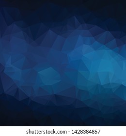 Abstract dark blue polygon background