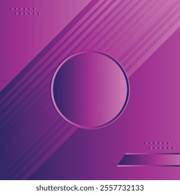Abstract dark blue purple gradient background with diagonal geometric shape and line.