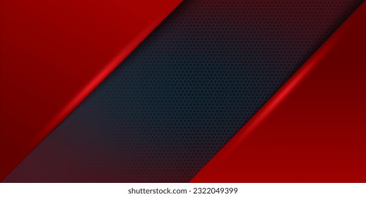 Abstract dark blue and red background with modern corporate concept