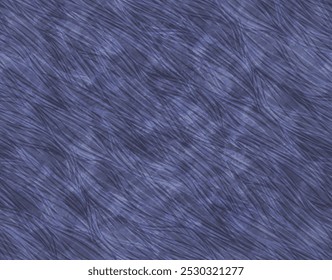 Abstractas patrón transparente azul oscuro con líneas onduladas. Moderno fondo dibujado a mano con adorno de pelo, piel o crepúsculo ondas de agua y textura de acuarela, Ilustración vectorial