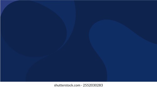 Abstract dark blue shapes with smooth curves.