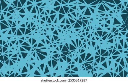 Abstract dark blue sky geometric background. Irregular triangle pattern design idea with cultural accent for display, banner, studio, surface, advertising, web, decoration, greeting, interior