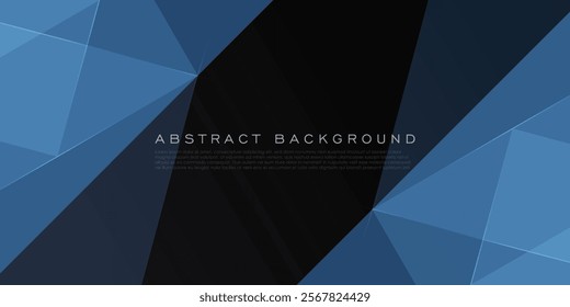 Abstract dark blue square overlap background for card graphics design. Blue background shadow elements. Eps10 vector