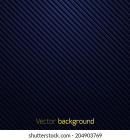 Abstract dark blue striped background. Vector illustration