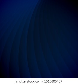 Abstract dark blue striped perspective vertical curve lines pattern background luxury style. You can use for template, brochure. leaflet, poster, print, ad, banner. Vector illustration