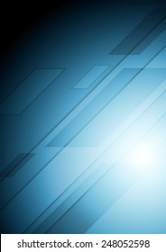 Abstract dark blue tech background. Vector design