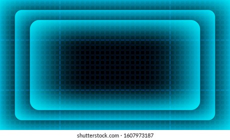 Abstract dark blue technology background. Vector illustration. 