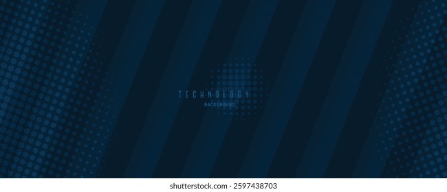 Abstract dark blue technology background