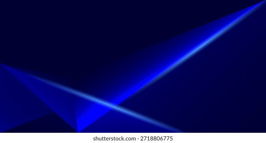 Abstract dark blue technology background with sharp glowing light streaks for cyber security concept, futuristic data network wallpaper, and high-tech digital presentation design