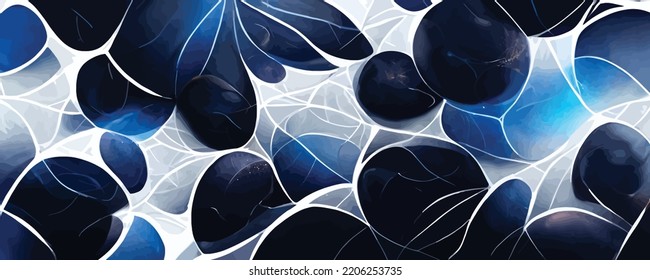 fondo de malla de partículas de tecnología azul oscuro abstracto