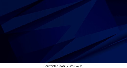 Abstrato azul escuro triângulo cor geométrica design. Moderna sobreposição papel corte futurista fundo vetor ilustração. Vetor Eps10