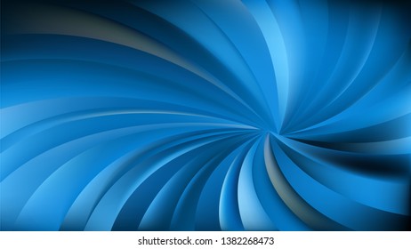 Abstract Dark Blue Twisted Spiral Rays Background