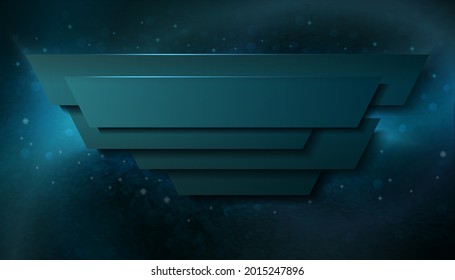 Abstract dark blue vector background with place for text.