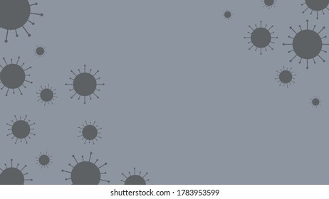Abstract dark blue wallpapers, COVID-19 (Coronavirus) concept background image.