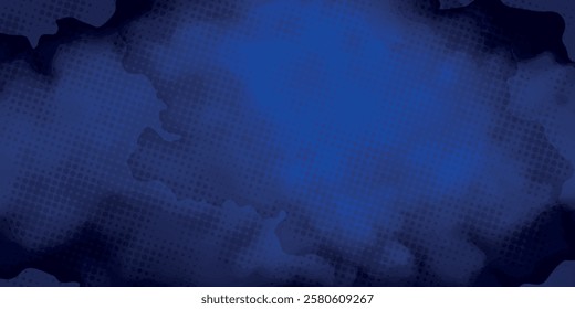 Abstract dark blue watercolor background. Navy Blue background with clouds, dark blue grunge texture with grainy, Black blue abstract watercolor.