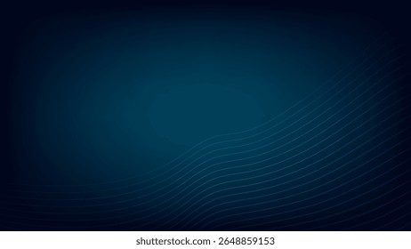 An abstract dark blue wave background with gradient texture and digital pattern, This content was created using vector drawing tools and software, not generated by AI