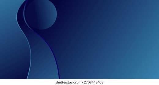 Abstrato azul escuro onda moderno 3D fundo. Design de padrão de camada de onda sobreposto. Vetor Eps10