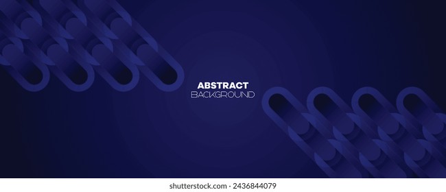 Abstracto Azul oscuro Ondeando líneas de líneas Tecnología Banner de fondo. Moderno degradado azul marino con líneas brillantes forma diagonal geométrica brillante para folleto, cubierta, póster, banner, sitio web, encabezado
