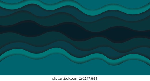 Abstract dark blue wavy background. Abstract background with waves.